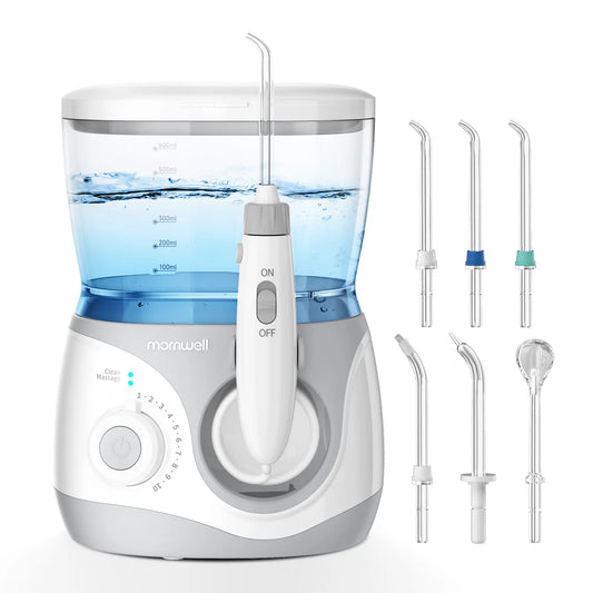 Mornwell Home Water Flosser 600ml Large Capacity – 10 Adjustable Pressure Settings
